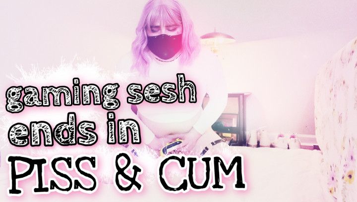 Gaming Sesh Ends In Piss &amp; Cum