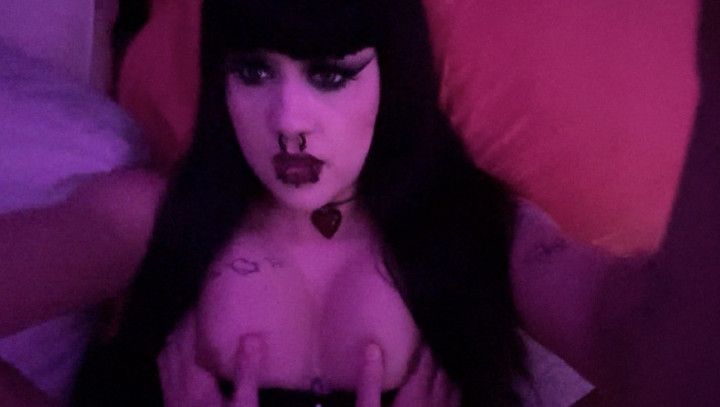 Goth girl pov tape