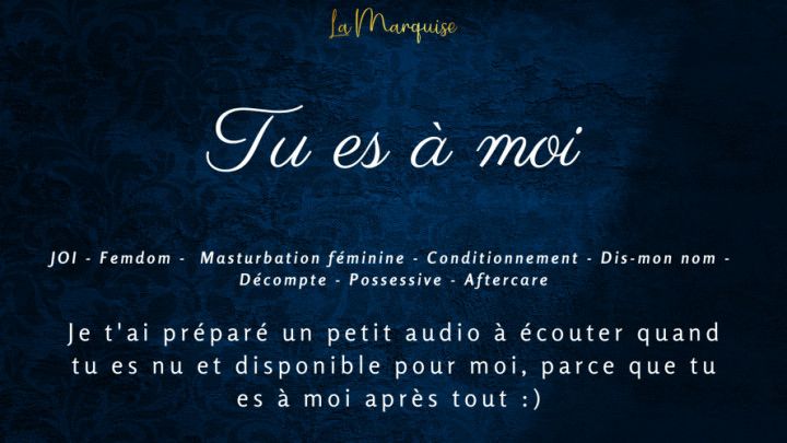 French Audio Porn] Tu es à moi