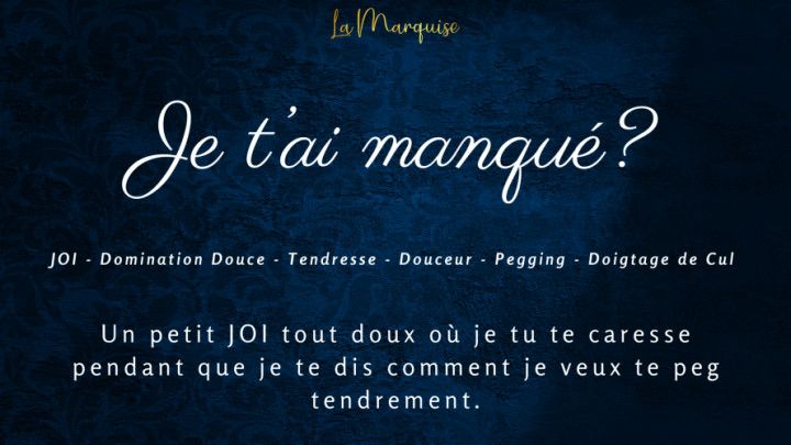 French Audio Porn] Je t'ai manqué