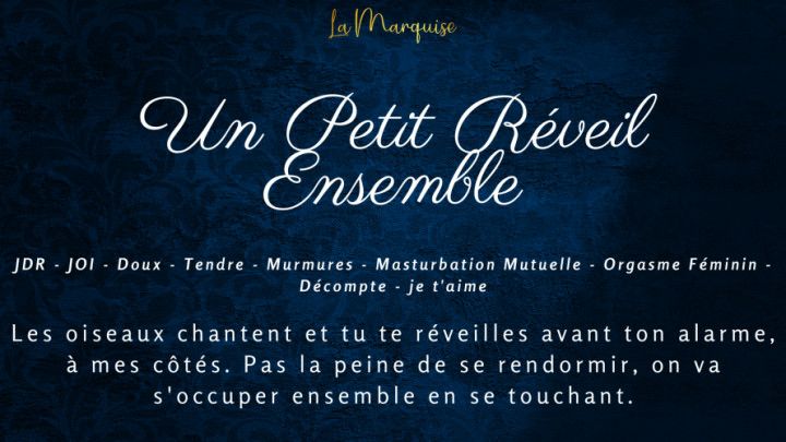 French Audio RPG Porn] Un petit réveil ensemble