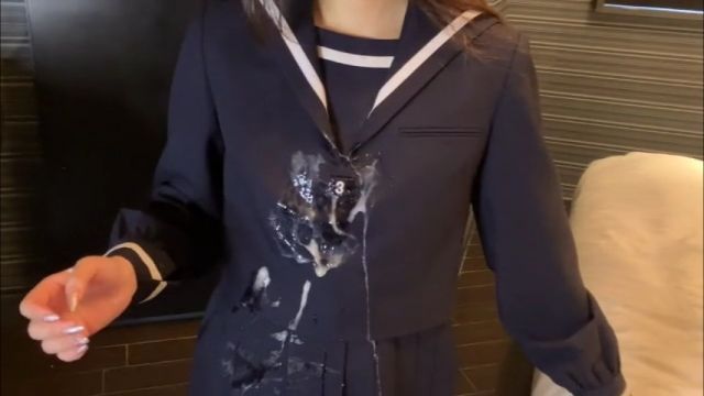 BUKKAKE! Japanese schoolgirl Uniform