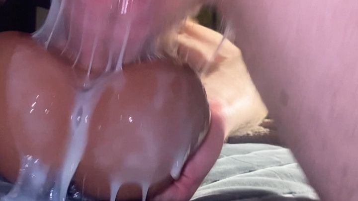 Tight pussy takes MULTIPLE MASSIVE creampies