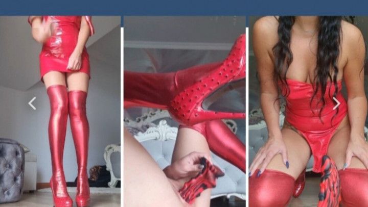 Latex &amp;dragon dildo