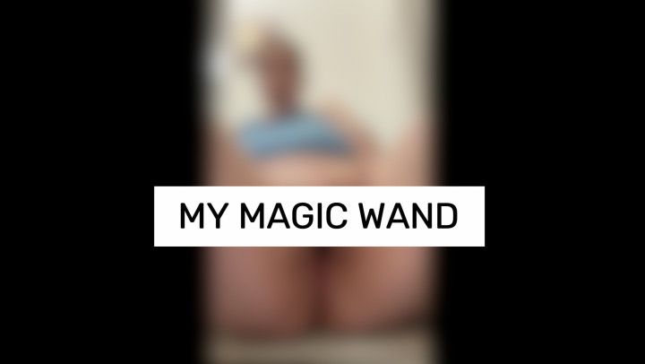 Using my new wand - BBW British slut Mia Rose