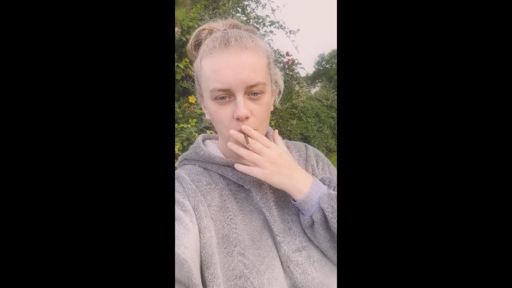 Early Morning Smoking A Rollie In The Garden In My PJS