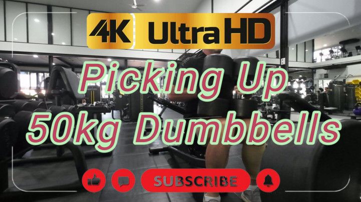 Picking Up 50kg Dumbbells