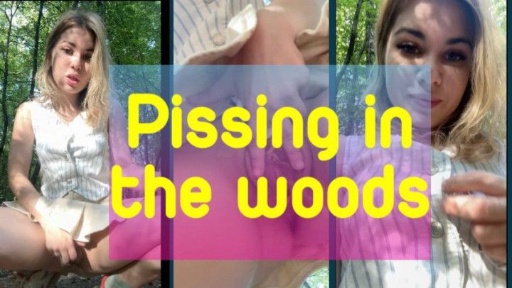 Pissing in the woods