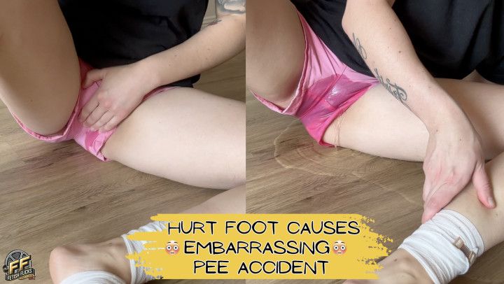 Hurt foot causes EMBARRASSING Pee accident