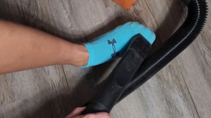 Watch me vacuum off my socks