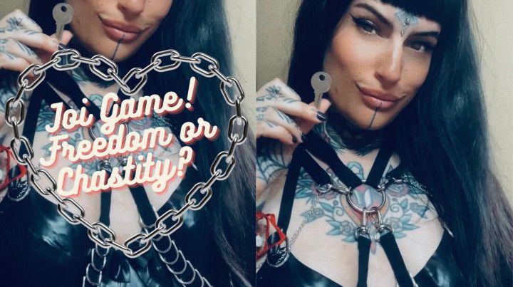 JOI GAME! Freedom or chastity? Time to play, slave