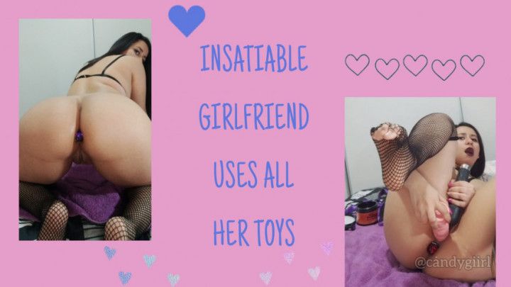 Insatiable gf uses all her toys