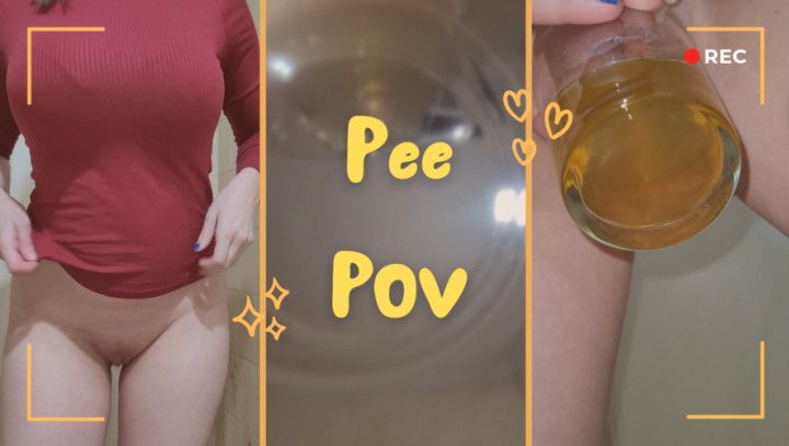 pee in glass