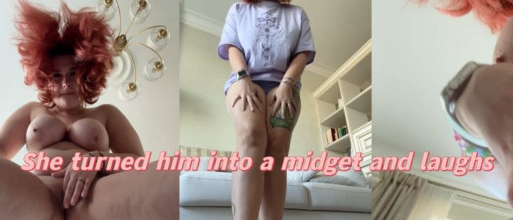 she shrunk him down and made him watch giantess masturbation