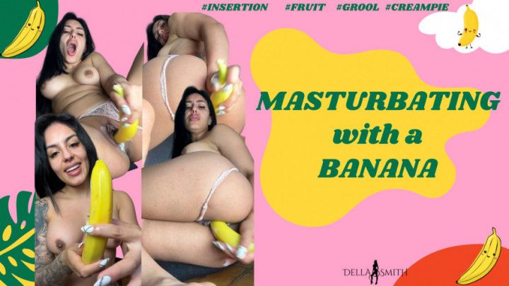 MASTURBATING with a BANANA