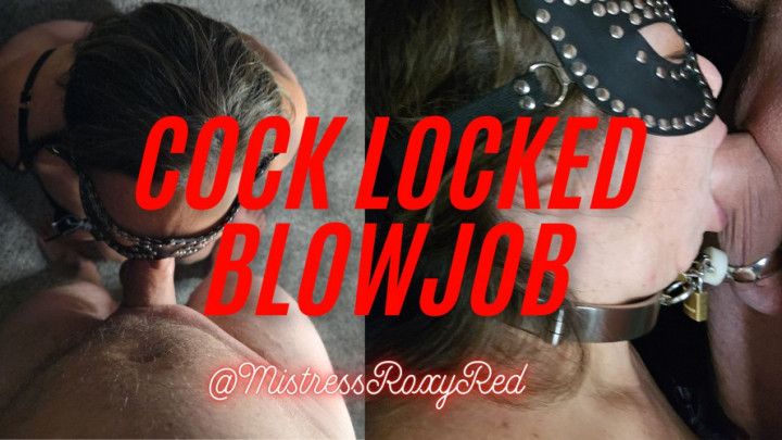 Cock Locked Blowjob Bondage