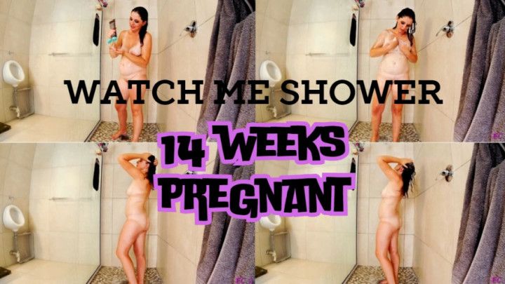 Watch me Shower 14 weeks Pregnant_MP4 4K