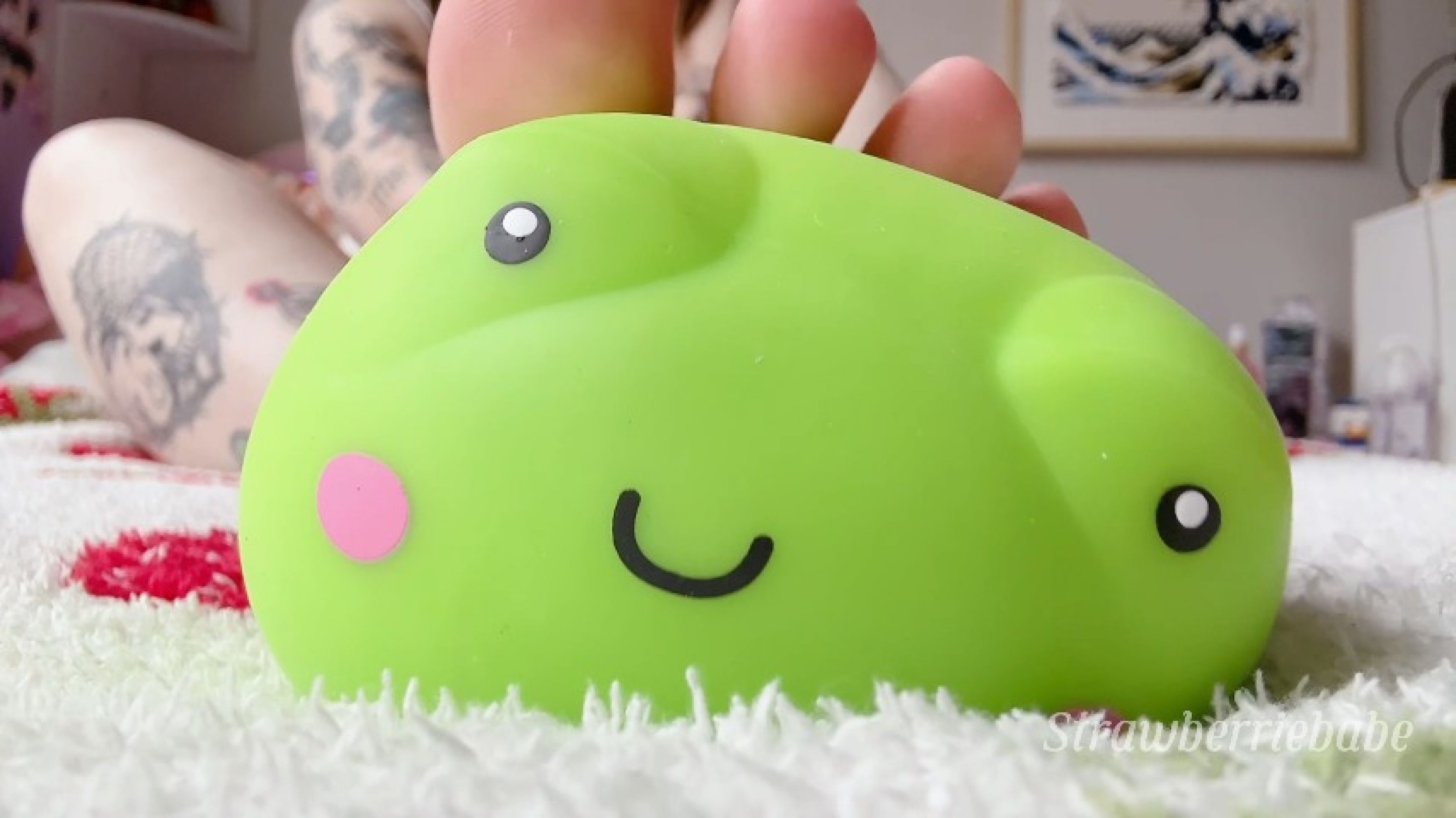 Massaging Squishies with my Toes