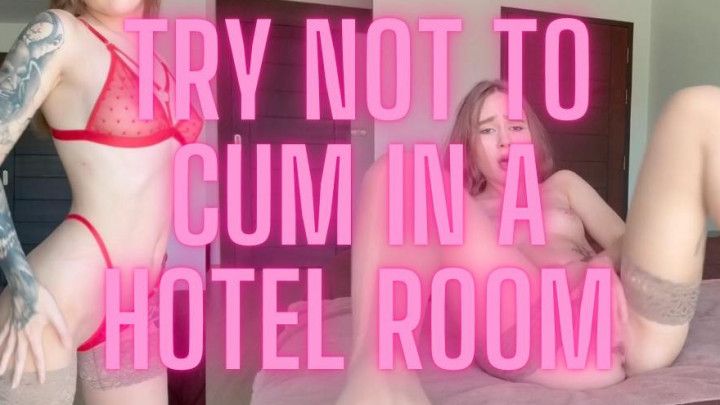 Red lingerie + hot sex in a hotel room with a hottie