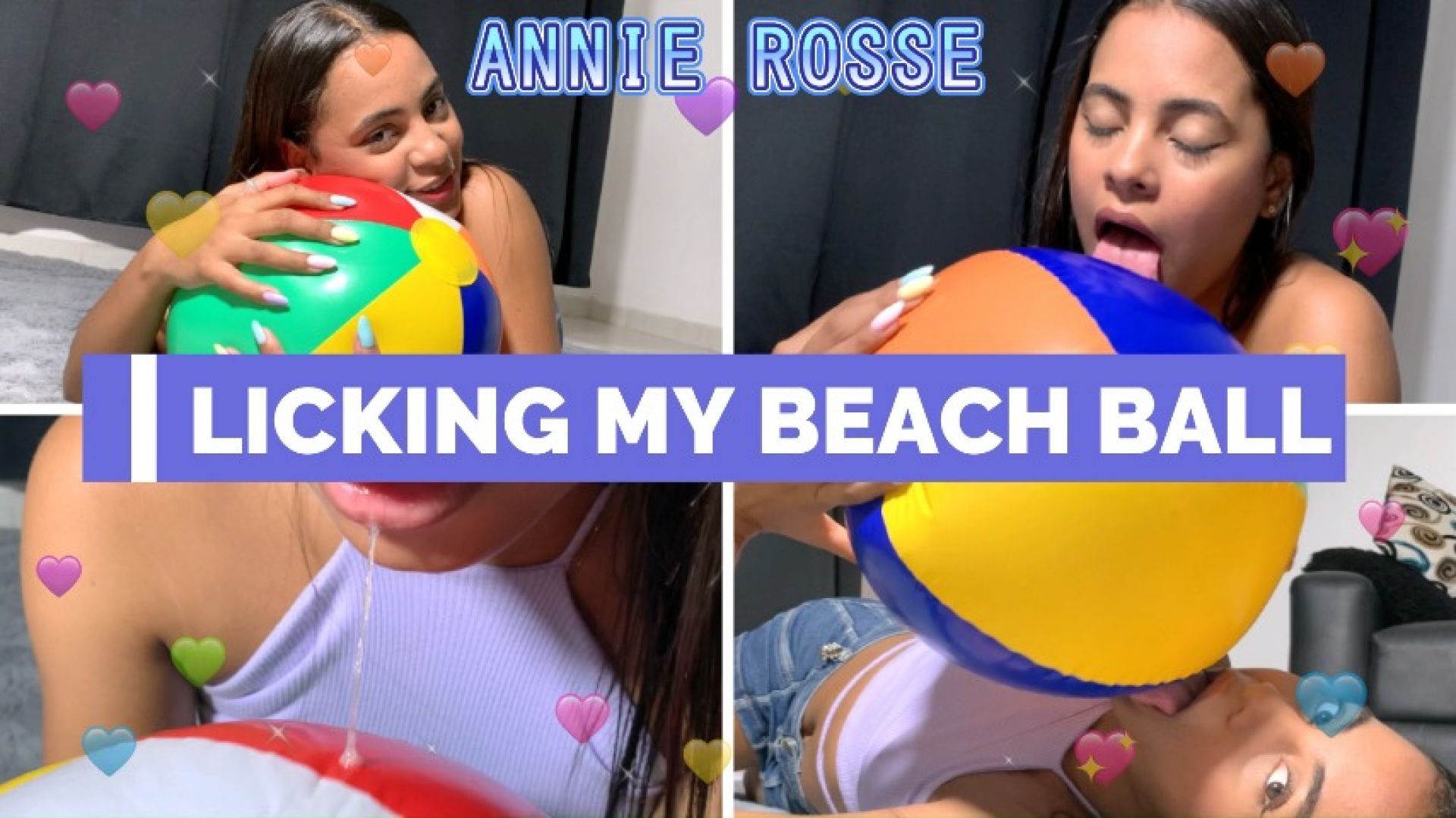 LICKING MY BEACH BALL