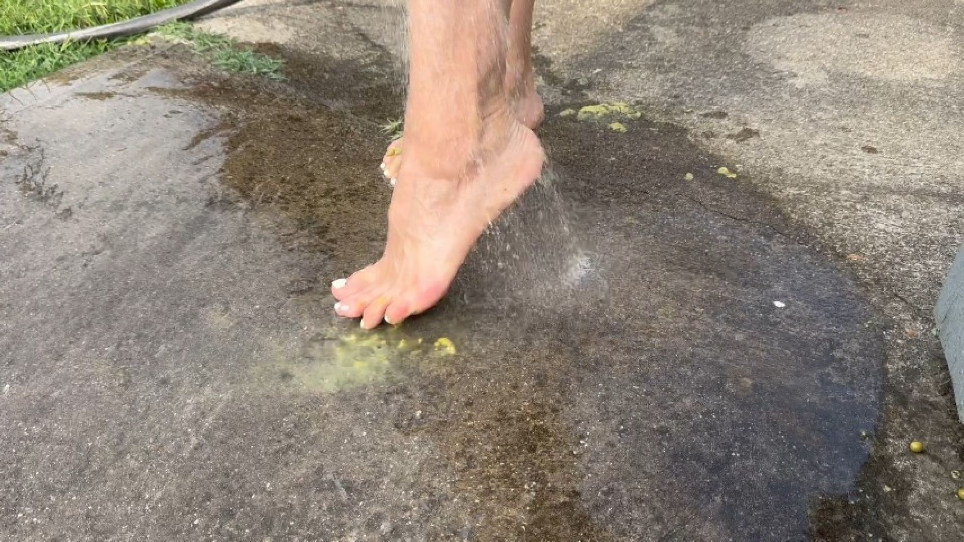 Washing Up After Pea Play