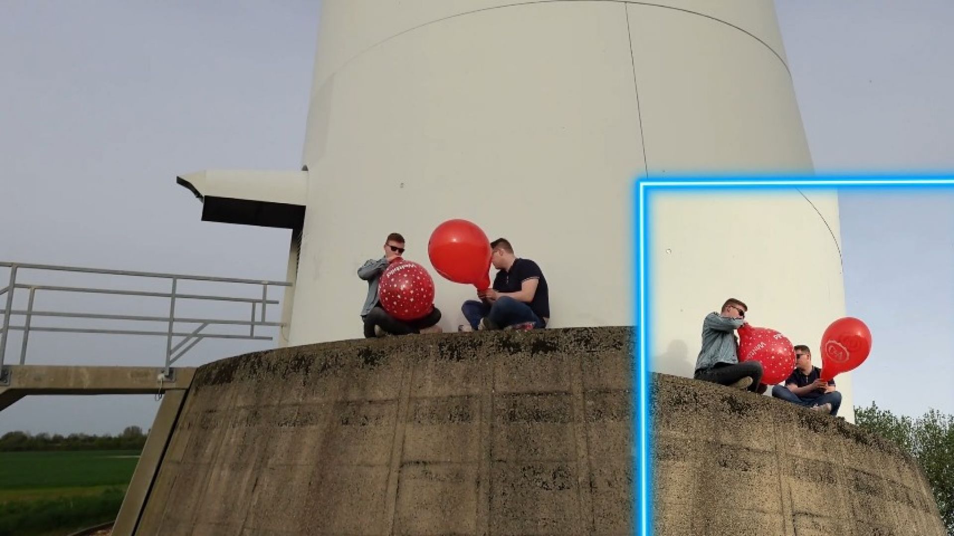 Popping balloons on a Windfarm