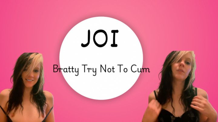 Try Not To Cum JOI