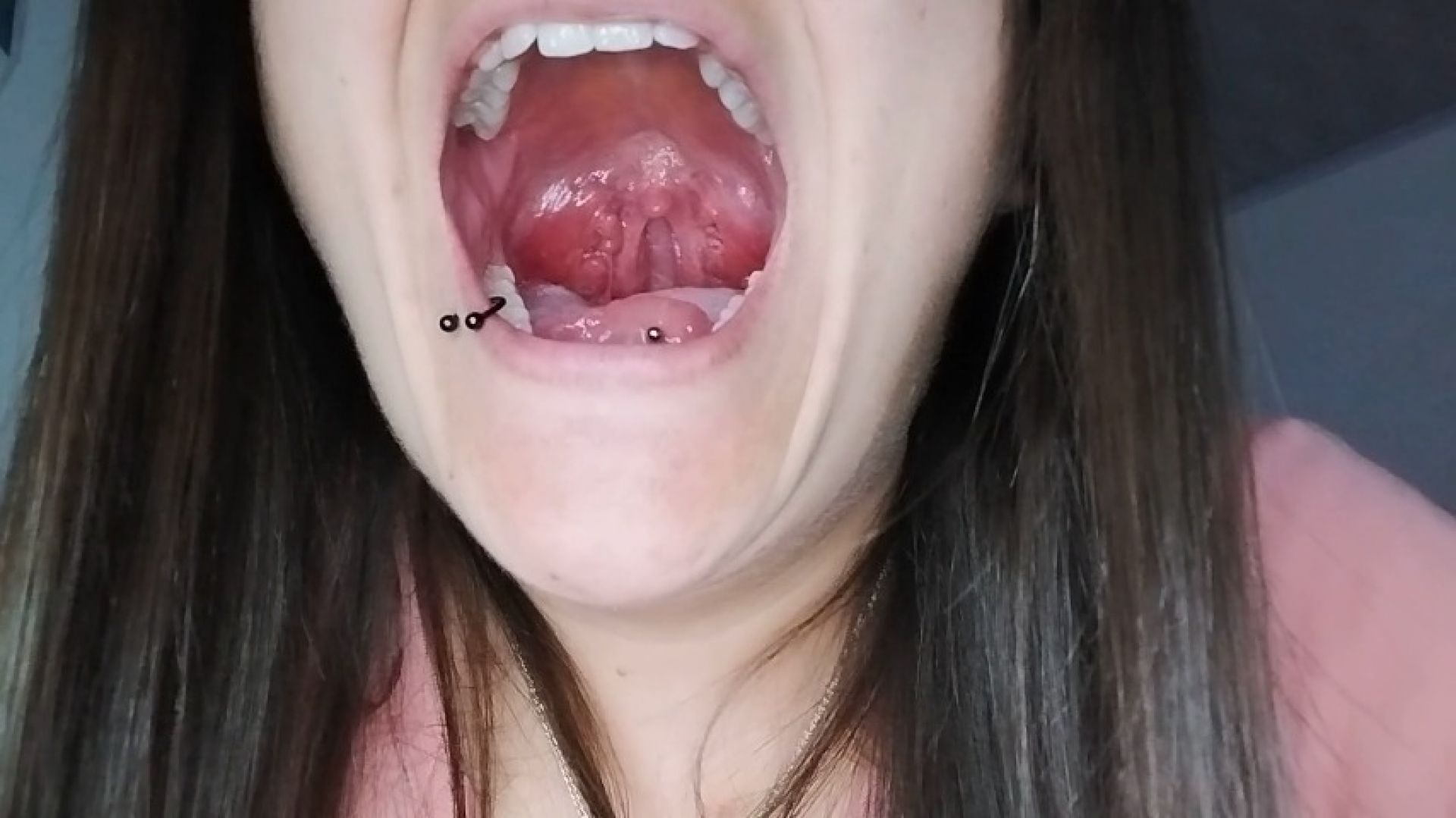 whore closeup uvula