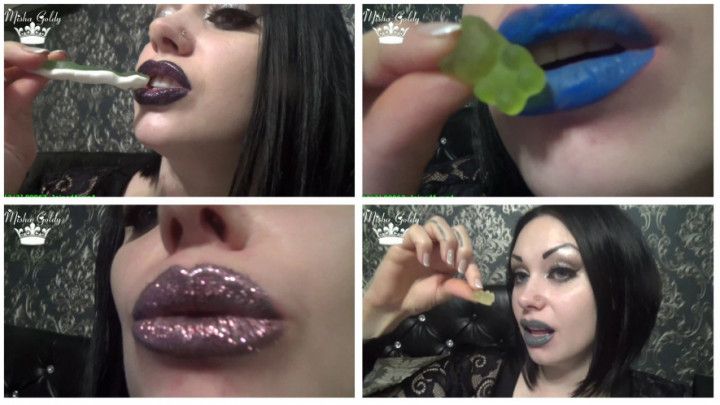 5 collors for my lips &amp; gummy bears VORE