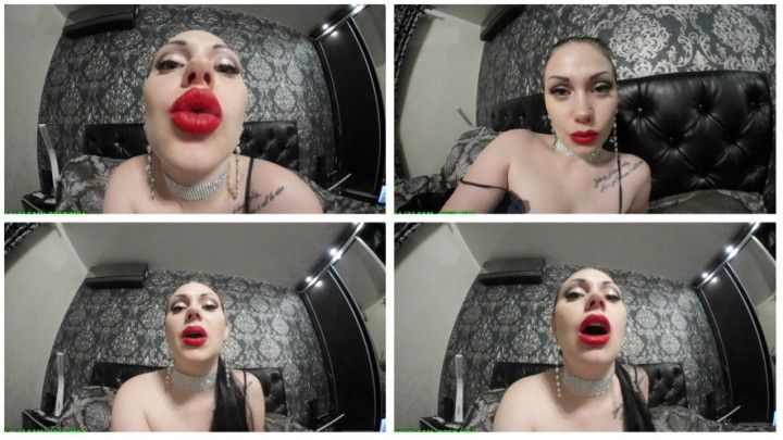 Red lips worship &amp; JOI VR180