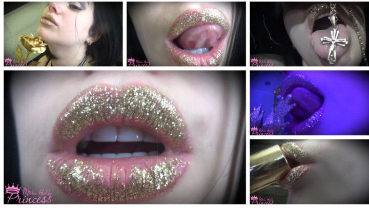 The most mesmerizing  golden Llipstick