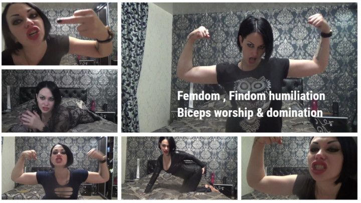 Humiliation, Biceps worship, Femdom