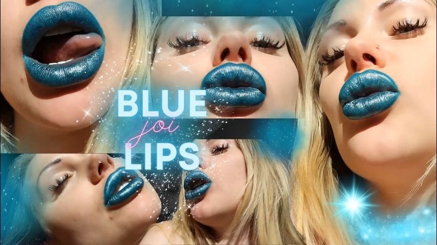 Magic of My blue shiny lips! ASMR JOI