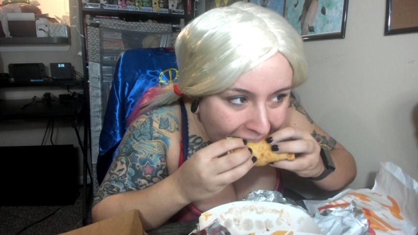 harley eats too many tacos