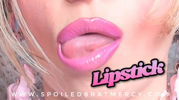 Bubblegum Pink Lipstick Licks