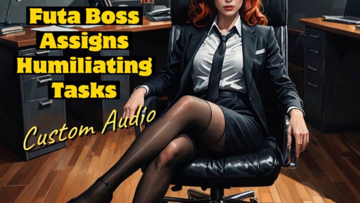 Futa Boss Assigns Humiliating Tasks, Custom Audio