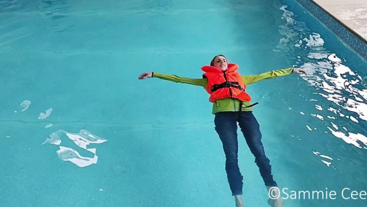 Clothed Life Jacket Comparison In Pool