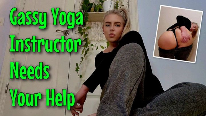 Gassy Yoga Instructor Needs Help Getting Out Her Farts POV