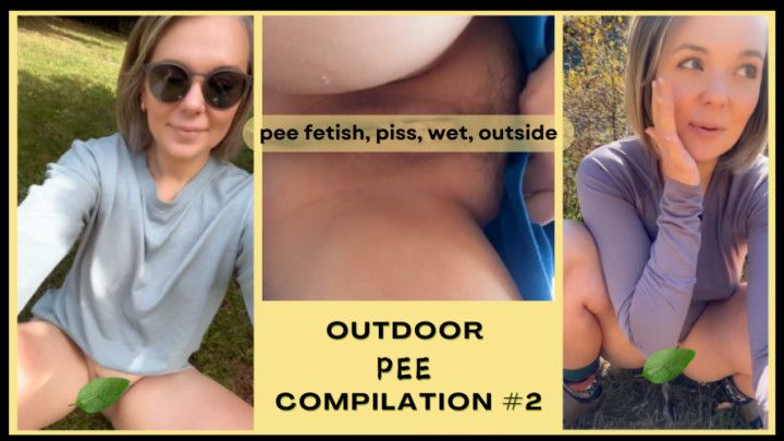 PEE Fetish - Outdoor Pee Compilation #2