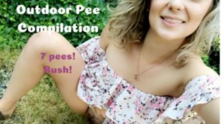 Outdoor Pee Compilation: 7 Pees