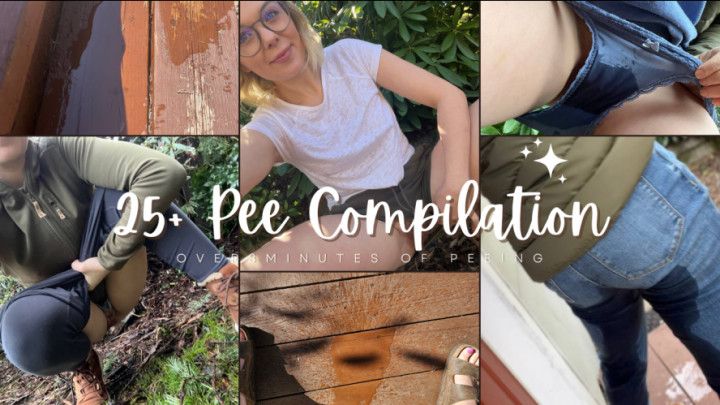 Huge Outdoor Pee Compilation