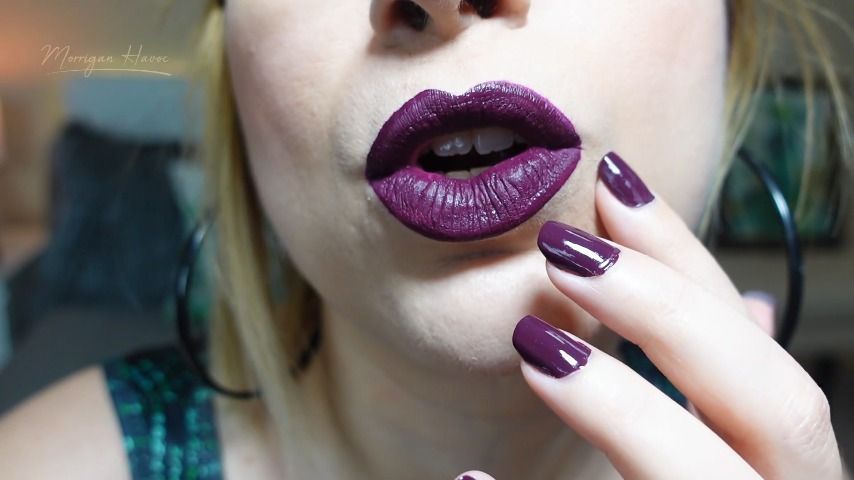 Deep Rich Plum Lipstick