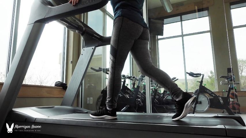 Treadmill Walking at the Gym