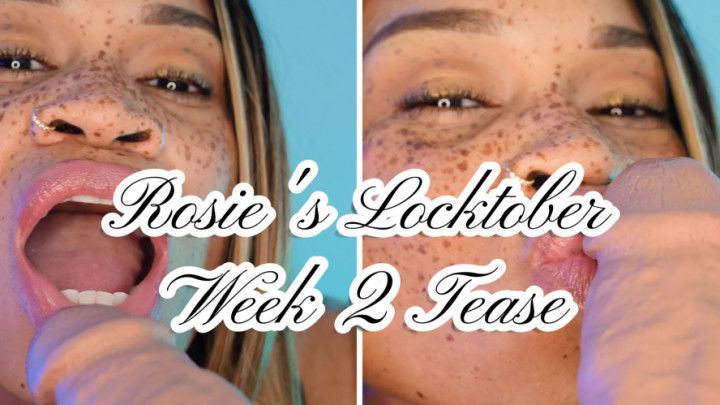 Rosie's Locktober Week 2 Tease: Teasing Cock Kissing