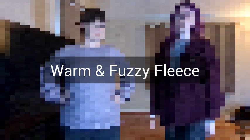 Two Girl Pregnant Fleece Tease and Touch