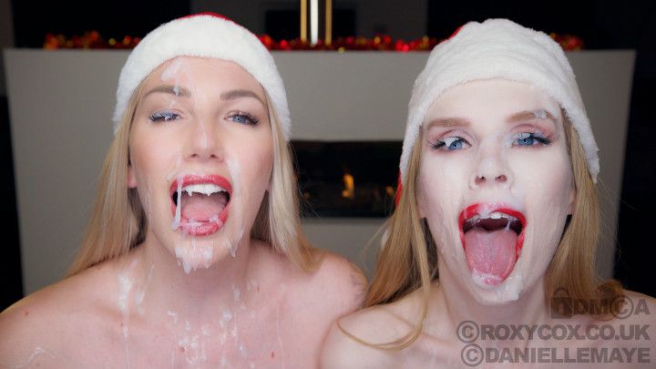 Pornstar Mom And Aunt Give Xmas Bukakke