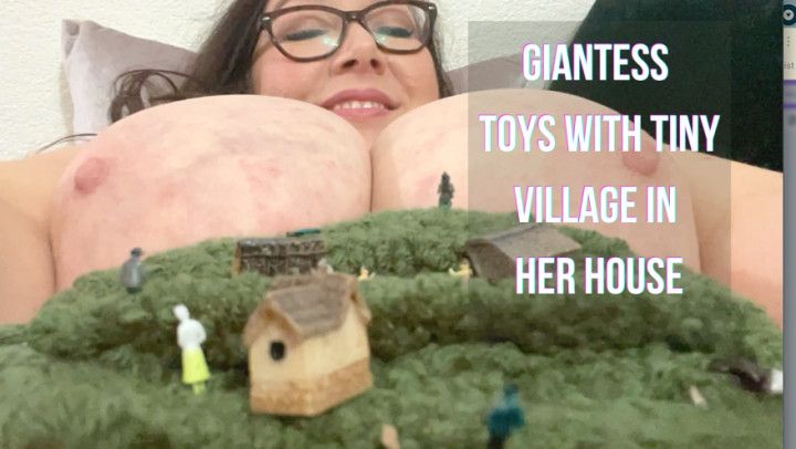 Giantess Toys with Tiny Village