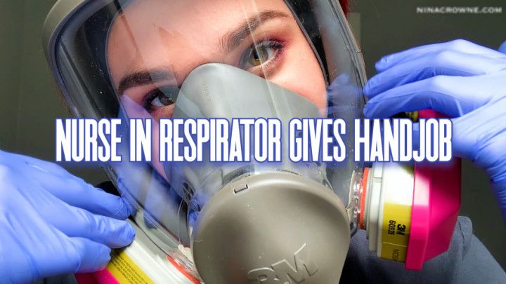 Nurse in Respirator Gives Handjob