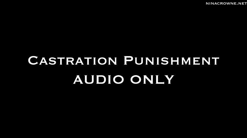 Castration Punishment AUDIO ONLY