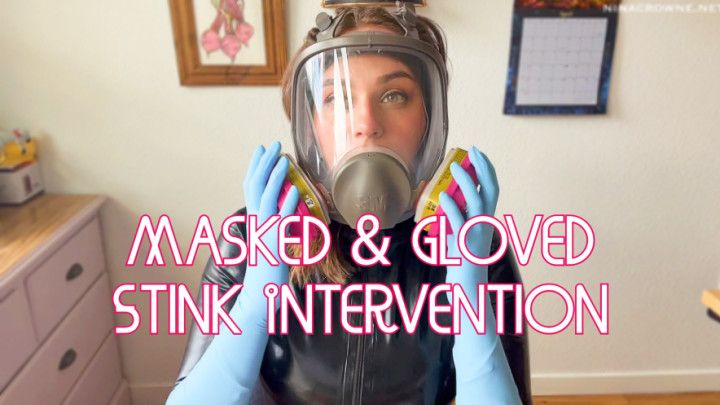 Masked &amp; Gloved Stink Intervention